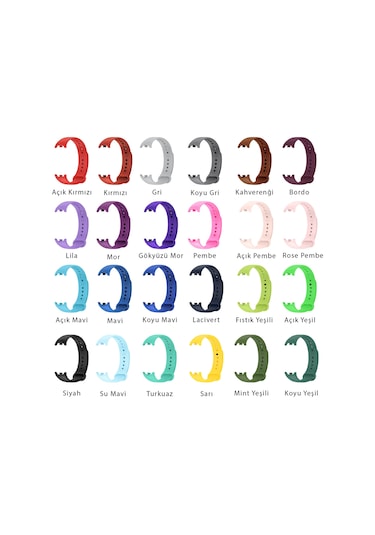 Kyver Silikon Kordon, Mi Band 8 İle Uyumlu Yumuşak Kayış