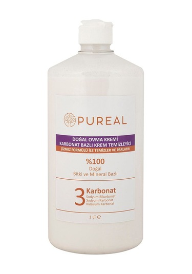Pureal Doğal Ovma Kremi & Karbonat Bazlı Temizleyici 1 L Tekli