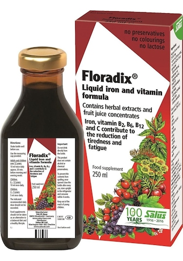 Floradix Demir ve Vitaminler İçeren Sıvı Takviye Edici Gıda 250ml