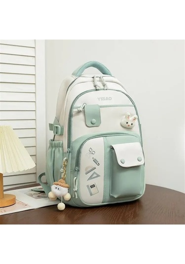 Jıalan Kitap Çantası Büyük Kapasiteli Naylon Rahat Kampüs Sırt