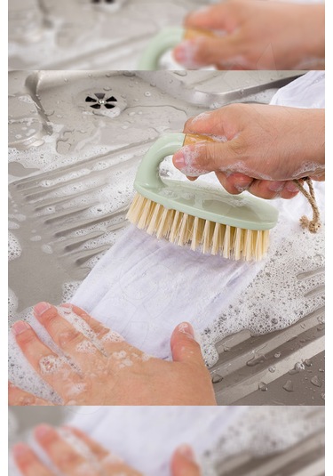 Bambu Yer Fırçası - Halı Yer Zemin Fayans Derz Fırçası Dekoratif