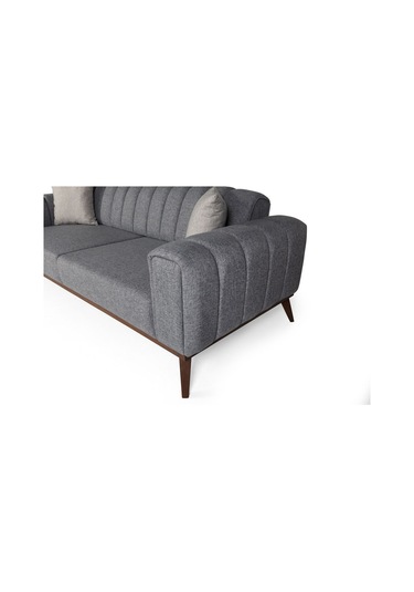 Velar Yataklı Kanepe Keten Açık Gri Açık Gri