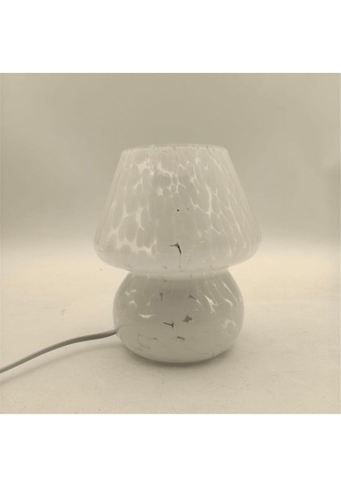 Agoodshop Masa Lambası Küçük Başucu Cam Yarı Saydam Masa Oturma Odası Abd Fişi Renkli Amber