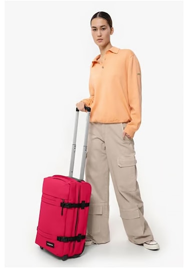 Eastpak Kabin Boy Valiz Ultra Hafif, Geniş Hacimli, Dayanıklı Kumaş, Sessiz Tekerlekli Ek0a5ba70o41 Pembe