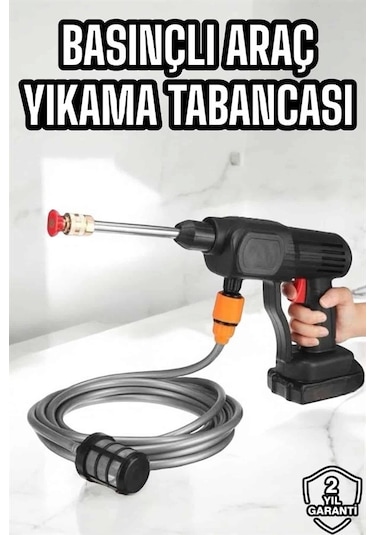 Yeni Nesil Araç Yıkama Şarjlı Tabancası Basınçlı Su Hazneli