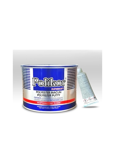 Polikor Polyester Çelik Macun 450gr Sarı Renk