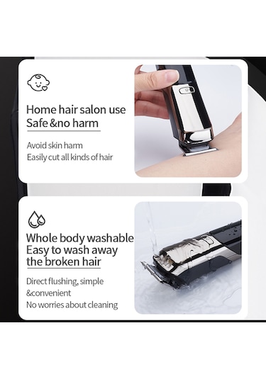 Gajeena 6'sı 1 Arada Usb Şarjlı Su Geçirmez Erkek Tıraş Makinesi Ve Sakal Trimeri