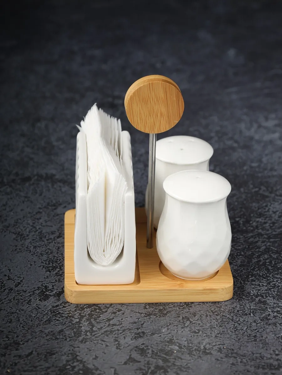 Gift'n'home Tuzluk-karabiberlik Baharat Seti Mutfak 189756119 Beyaz