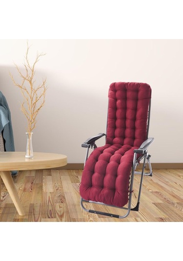 Suntek Magideal Rahat Polyester Bahçe Recliner Şarap-kırmızısı