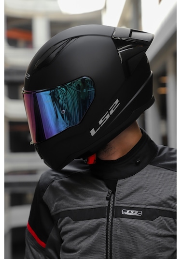 Ls2 Rapıd Race Kask Gökkuşağı Camlı Mat Siyah