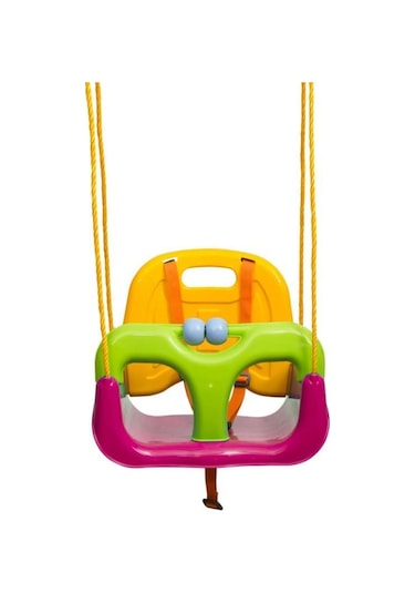 Çocuk & Bebek Salıncağı Salıncak Emniyet Kemerli Pembe
