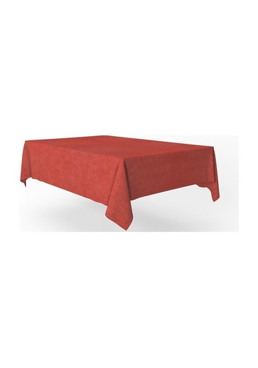 Kadife Dokulu Masa Örtüsü Kiremit-632