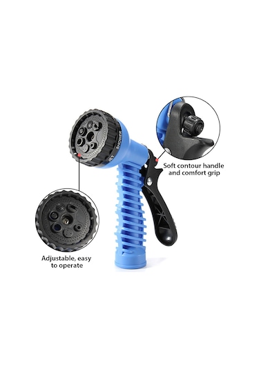 Wezone Bahçe Ve Araba Yıkama İçin 7 Modlu Ayarlanabilir Hortum Nozulu