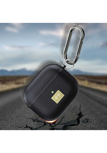 Wlons Airpods 3. Nesil Uyumlu Kılıf Deri Görünümlü Wlons Askılı Koruma Kılıf Airpods 3 Kılıf Deri Bluetooth Kulaklık Aks. 36769017