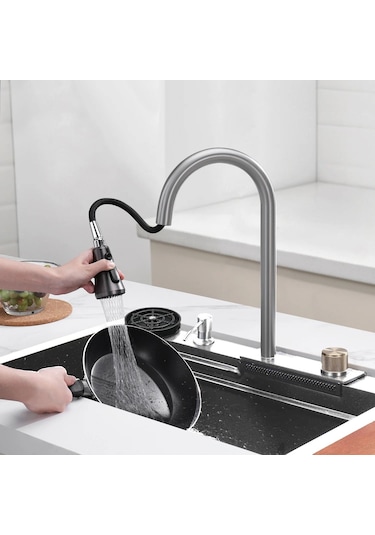 Krome Teknolojik Akıllı Eviye Seti Kombine Basic Saten Krm1010-Br
