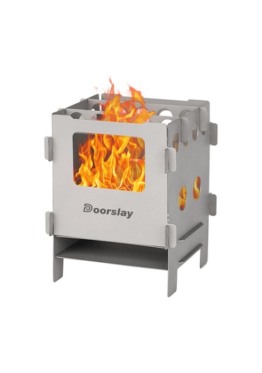 Skycity Ti Malzeme Ultra Hafif Çalışır Kamp Ocağı - Folding, Taşınabilir, Outdoor Aktivitelere İdeal 126g Çok Renkli