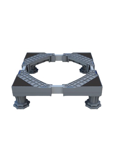 Suntek Ayarlanabilir Çamaşır Makinesi - Buzdolabı Tabanı Gri