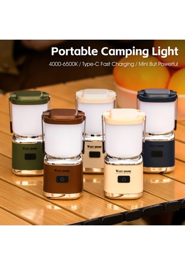 Ccgloball Çevre Kamp Lambası Usb Şarj Edilebilir Sonsuz Ayarlanabilir Yeşil