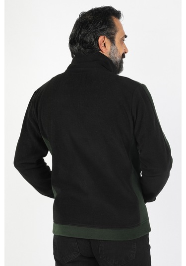 Erkek Garnili Polar Siyah