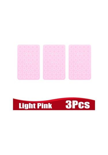 Goldenqian Çift Taraflı Silikon Vantuz Cep Telefonu Fikstürü İçin Vantuz Yapışkanlı Silikon Kauçuk Enayi Ped Sabit Ped Light Pink-3pc Light Pink-3pc