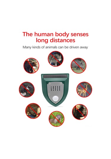 Reedark Güneş Enerjili Ultrasonik Hayvan Kovucu - Pır Sensörlü, Ip55 Su Geçirmez, 8m Algılama