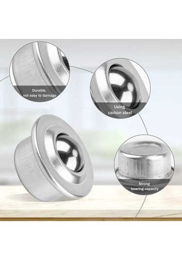 Flybuy 10 Adet Naylon Bilyalı Teker, Evrensel Mobilya Taşıyıcı, Galvaniz Demir İle Dayanıklı, Şanzımanlı, Pratik Mobilya Transfer Tekerleri -