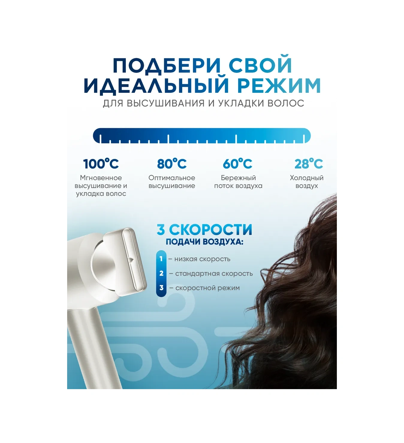 Welleya Profesyonel Küçük Saç Kurutma Makinesi, 5'i 1 Arada Aksesuarlı 360536797