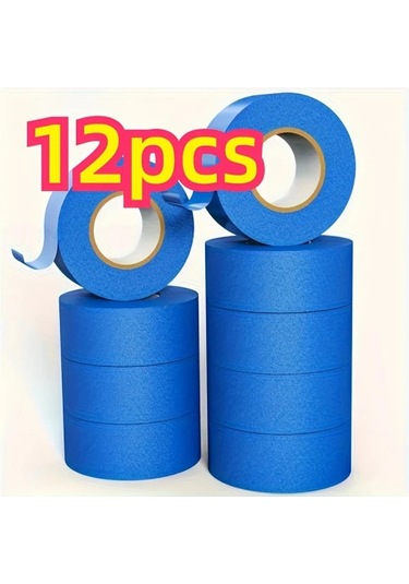 Fochsia 12 Rulo Mavi Boyacı Bandı 0.79x511.81 İnç Su Geçirmez Lekesiz Çıkarılabilir