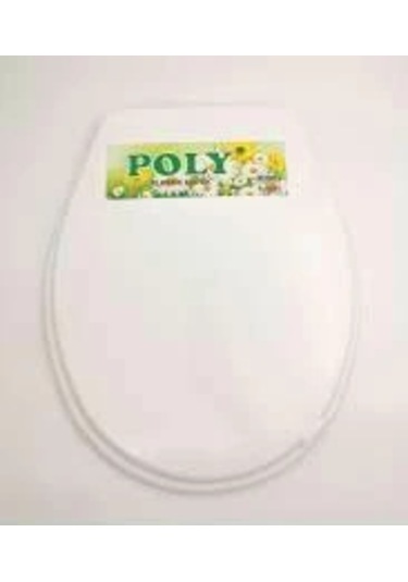 Beyaz Yumuşak Klozet Kapak Büyük Puf 5365 Çok Renkli