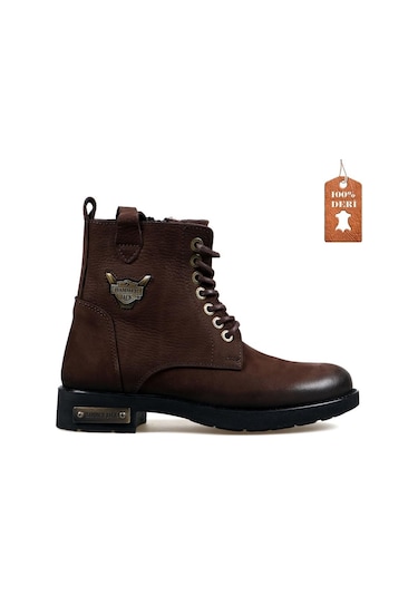 Hammerjack 102 15200-g Kahve Yıkama Nubuk Kadın Bot 001