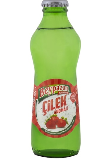 Beypazarı Çilek Aromalı Maden Suyu 200 Ml X 24 Adet