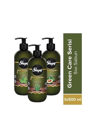 Sleepy Premium Green Care Serisi Sıvı Sabun 3 x 500 ML