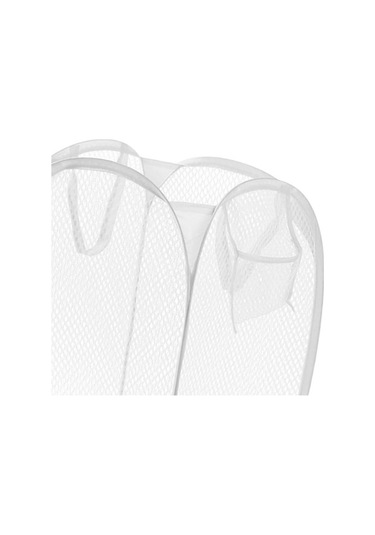 Pazly Suntek Örgü Katlanabilir Çamaşır Sepeti, Beyaz Renkli Pratik Eşya Deposu Diğer