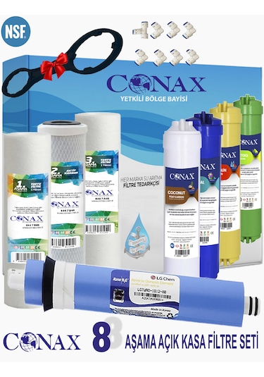 Conax Açık Kasa 8 li Filtre Seti LG Membranlı