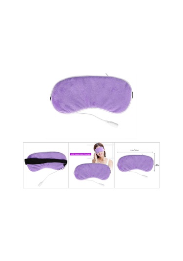 Lichen Elektrikli Isıtmalı Göz Maskesi, Usb Isıtıcı Göz Kapağı, Mavi