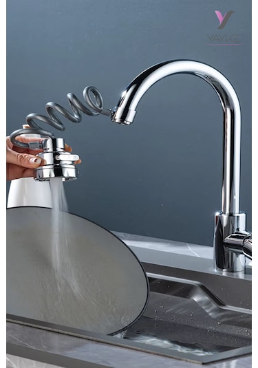 Yeni Lavabo Musluğu 360 Derece Dönme Filtresi Uzatma