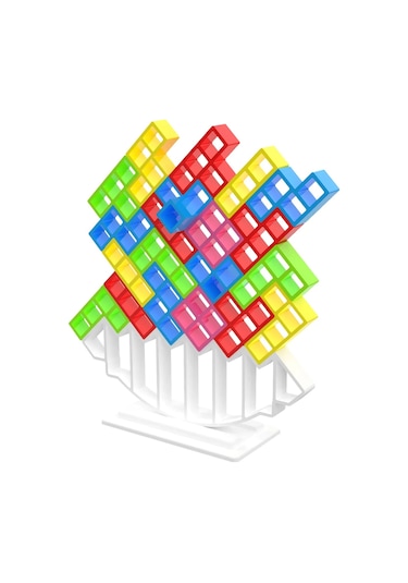 Tetra Kule Denge Oyuncağı Eğitici Kutu Oyuncak Tetris Kule Tetra Tower