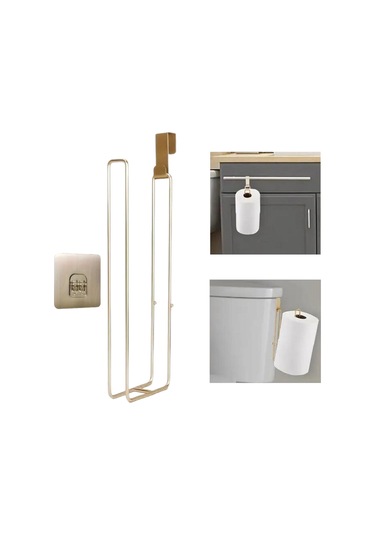 Homyl Tuvalet Kağıdı Tutucusu Banyo Organizasyonu Ofis Yurt Altın