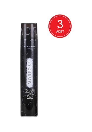 Morfose Extra Strong Saç Spreyi 3 x 400 ML