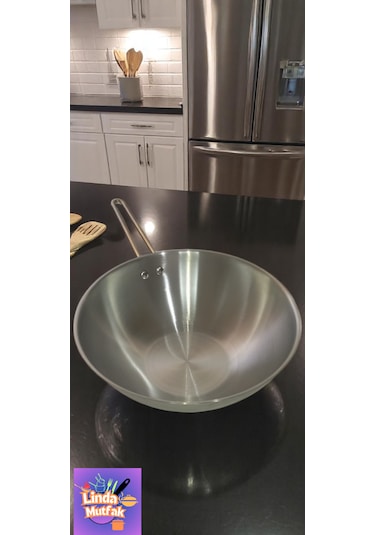 Akdeniz 28 Cm Çelik Wok Tava