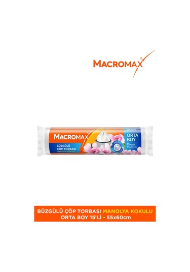 Büzgülü Manolya Çöp Torbası Orta Boy 15'li