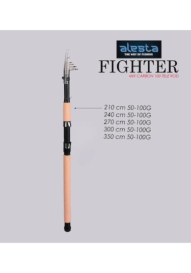 Alesta Fighter 3.50m 50-100g Mix Karbon Olta Kamışı