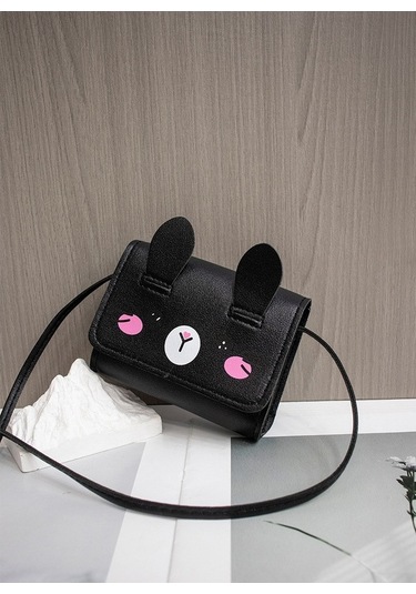 Dancemonkey Sevimli Mini Omuz Askılı Bozuk Para Kadın Kız Çocuk Çantası Güzel Mavi, Siyah Siyah