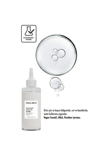 Maruderm Glikolik Asit %7 Aydınlatıcı & Leke Karşıtı Tonik 250 ML