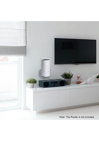 Hombey Tp-link Deco M4/s4/p9 İçin Şeffaf Duvar Tutucu - Sinyal Geliştirici Ve Güvenli Konumlandırıcı 1 Adet Beyaz