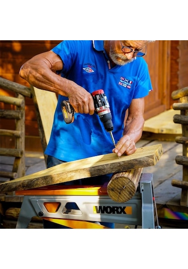 Worx WX354.9C 20 V 2.0 Ah Li-ion Tek Akülü Kömürsüz Profesyonel Darbeli Şarjlı Matkap