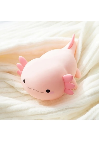 Honeybeeshop Sevimli Akulot Gece Lambası Pembe Dokunmatik Usb Şarj Edilebilir Led Bebek Odası Dekoru Pembe