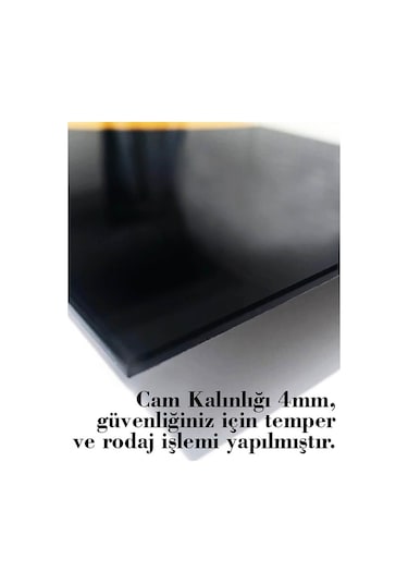 Dağ Yansıma Manzara Cam Tablo 4mm Dayanıklı Temperli Cam Mountain Reflection Landscape Glass Table25