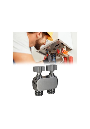 Suntek 1in 2 Out Çift Kontrol Vanası Çok Fonksiyonlu Gri