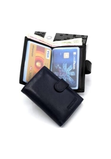 West Polo Clup Deri Seffaf Kart Gözlü Kartlık Cüzdan